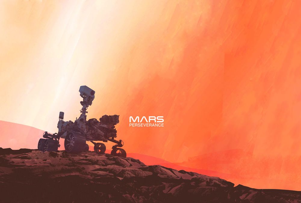 Perseverance Rover on Mars ( NASA Illustration)