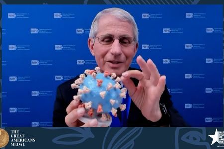 Anthony Fauci, age 80, says museum director Anthea Hartig, “defines service at the highest level and exemplifies the true meaning of a great American.” 