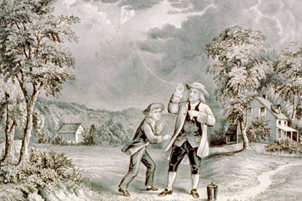 Ben Franklin, inventor of all things sky-related