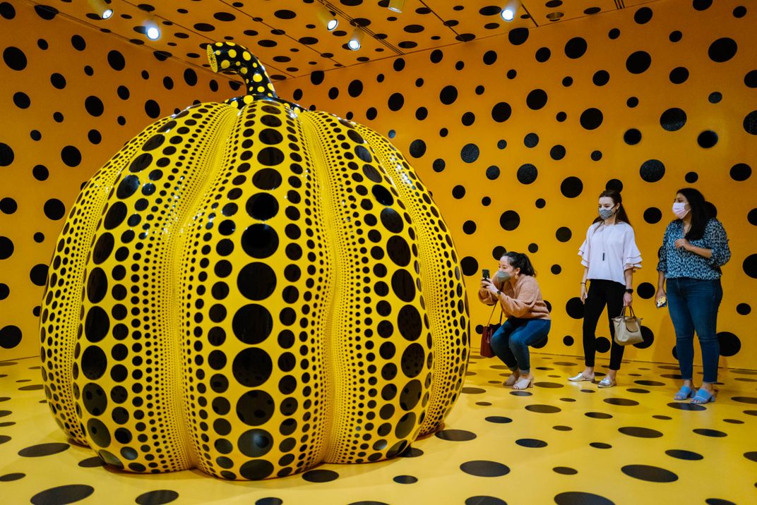 Yayoi Kusama and the Amazing Polka-Dotted, Selfie-Made Journey to