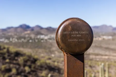 The Millenium Camera, set on the path of a hiking trail in Tucson Arizona, is capturing an image over the course of 1,000 years.