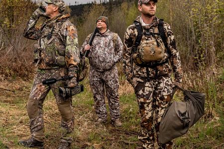 Participants in a Heroes&rsquo; Harvests hunt in Idaho stop and call to distant male turkeys, or toms, to locate them.