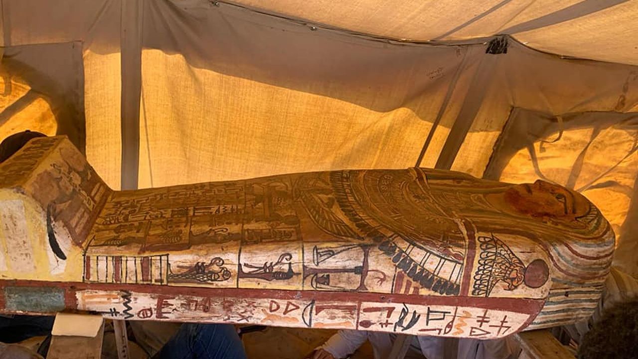 Trove of 27 Sealed Sarcophagi Unearthed in Egypt