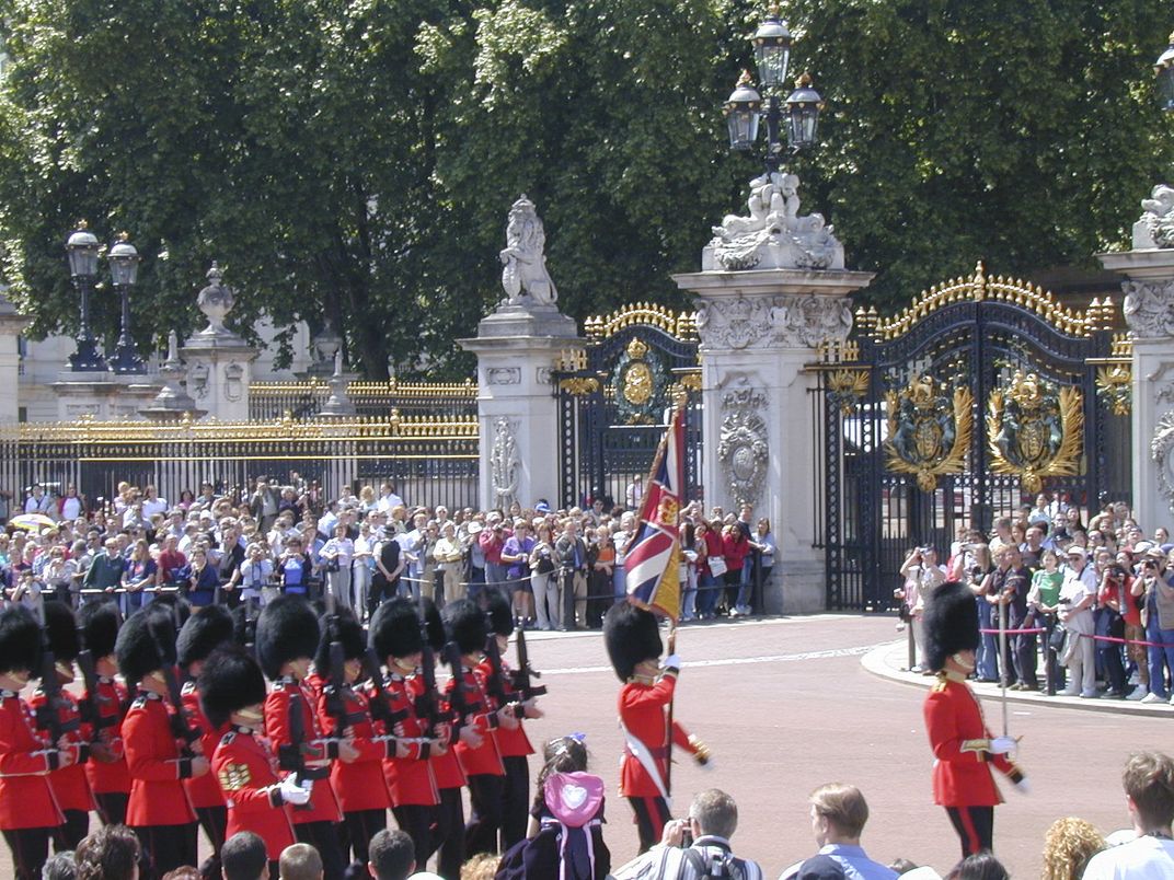The gates of Buckingham Palace, London