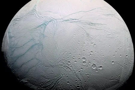 Cassini view of Enceladus.  