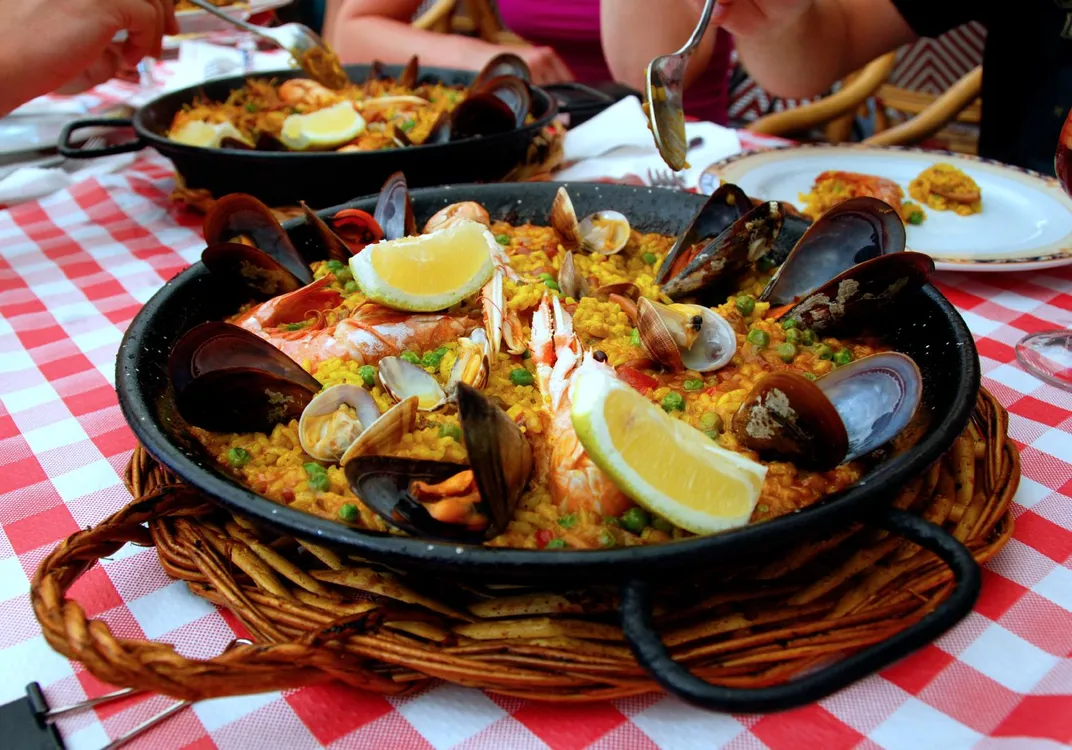 Traditional Spanish culinary delights include seafood paella