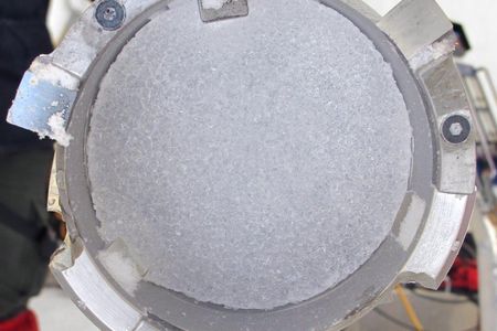 Trapped inside this ice core is evidence that suggests humans have been polluting the atmosphere with lead for thousands of years. 