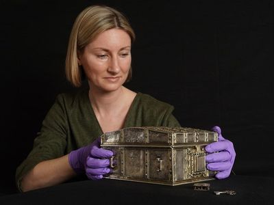 The ornate box was recently purchased by the National Museums of Scotland.
