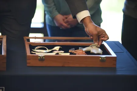 The items were found at Thompson Farm, were Harriet Tubman was born into slvery.