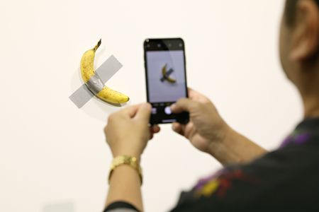 For the second time, a visitor has eaten Maurizio Cattelan&#39;s Comedian, which features a banana duct-taped to a wall.