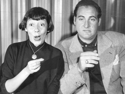 Promotional photo of Imogene Coca and Sid Caesar from Your Show of Shows