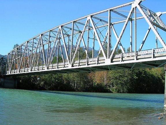 A bridge over another part of the Skagitt River