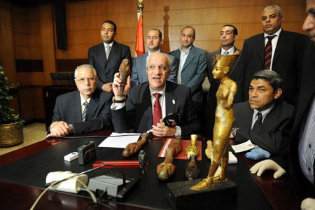 These artifacts were stolen from the Egyptian Museum in 2011 and were recovered this April. but many looted artifacts leave the country, never to return. 