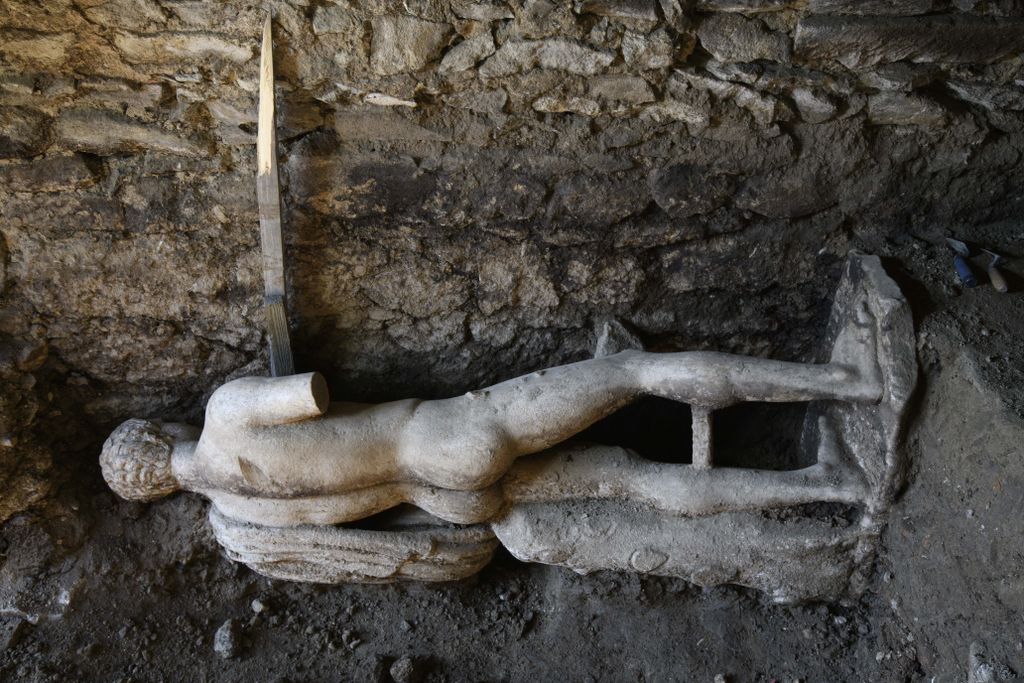 Hermes statue