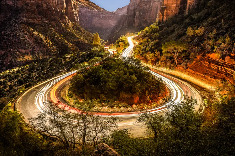 Mount Carmel Highway in Zion National Park