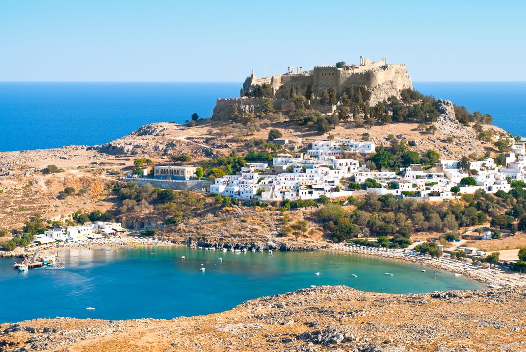 The citadel of Lindos, Rhodes, Greece