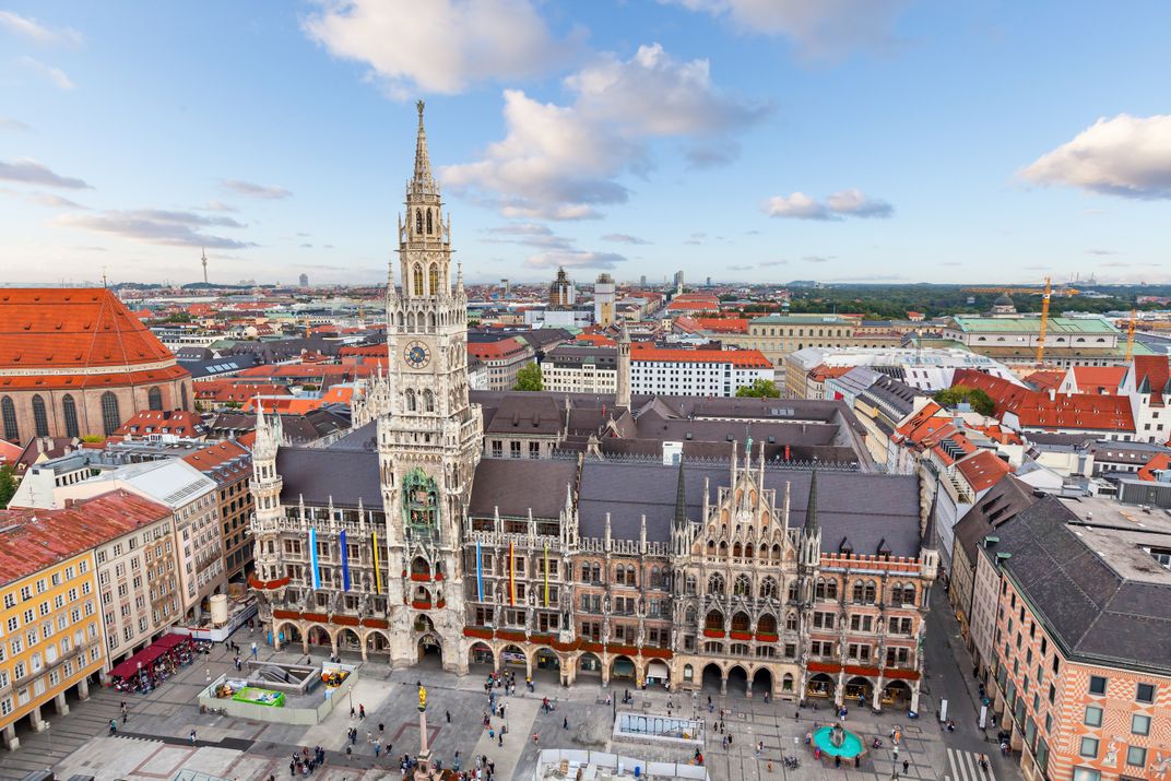 The Marienplatz in Munich