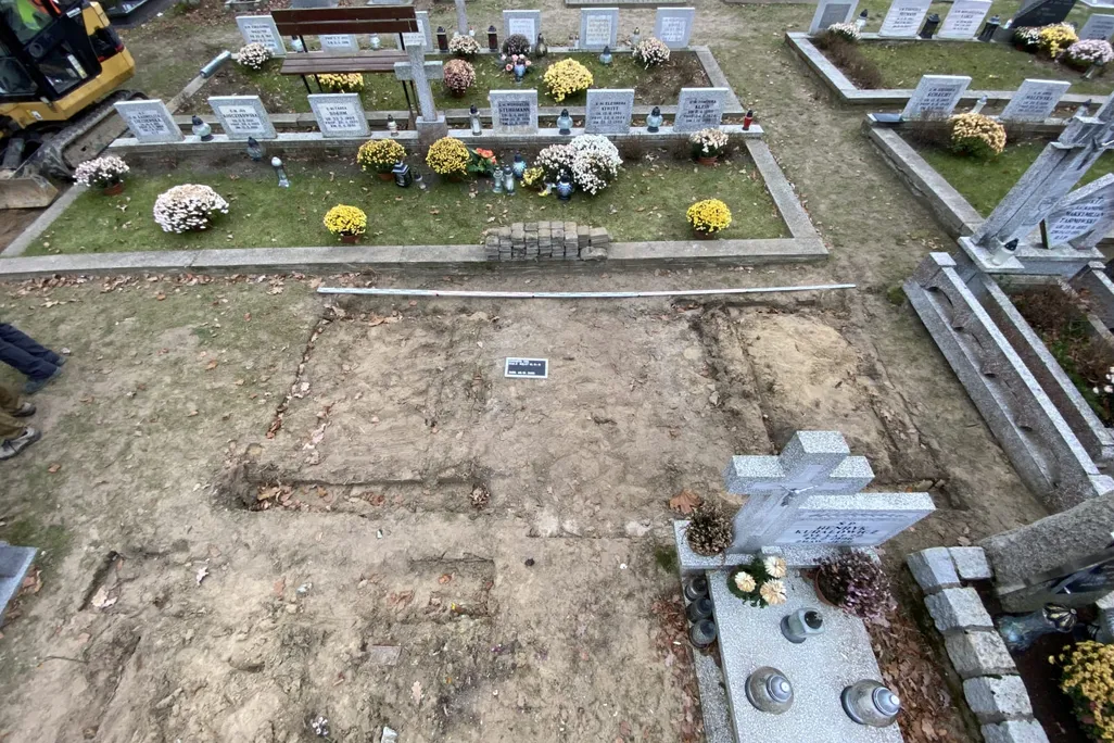 View of cemetery in Orneta