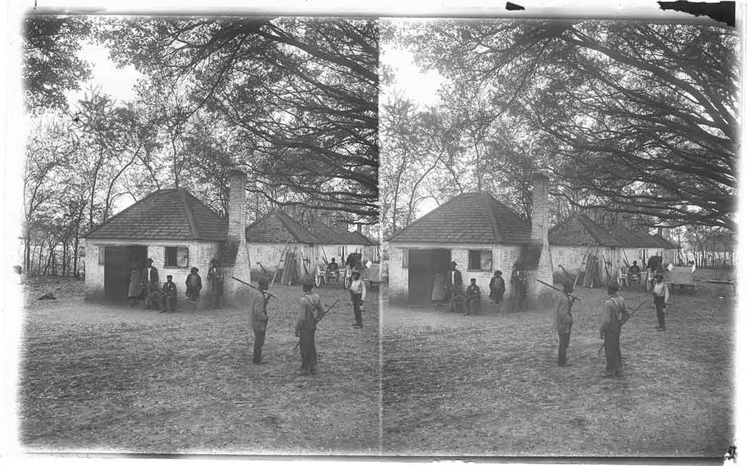 Cabins where slaves were raised for market, Hermitage, Savannah, Ga.