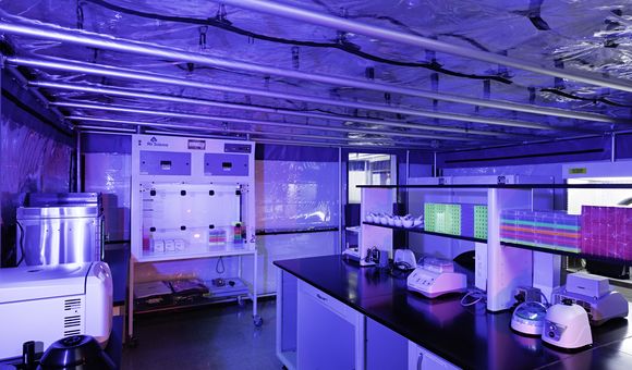 The Smithsonian’s National Museum of Natural History designed and installed a new lab that enables scientists to process and study ancient DNA. (James Di Loreto, Smithsonian) 