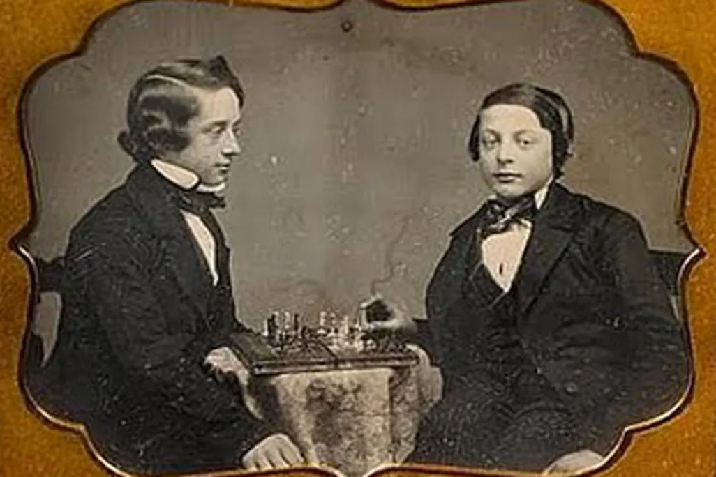Paul Morphy (left) and a friend