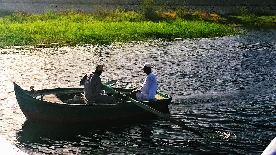 Fishing in the Nile River