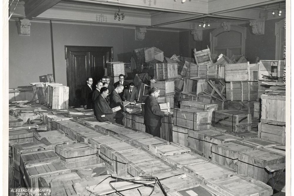Salvaged materials at YIVO