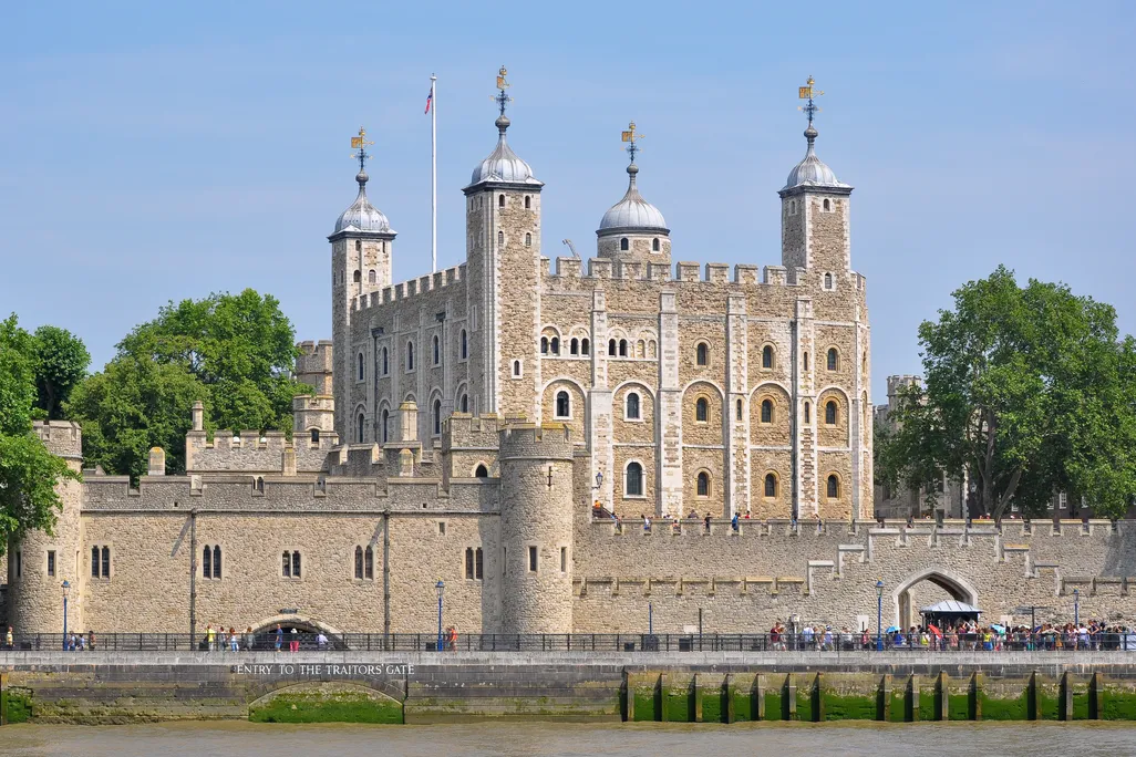 The Tower of London and a blue sky