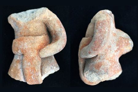 An Etlatongo ballplayer figurine unearthed at the site