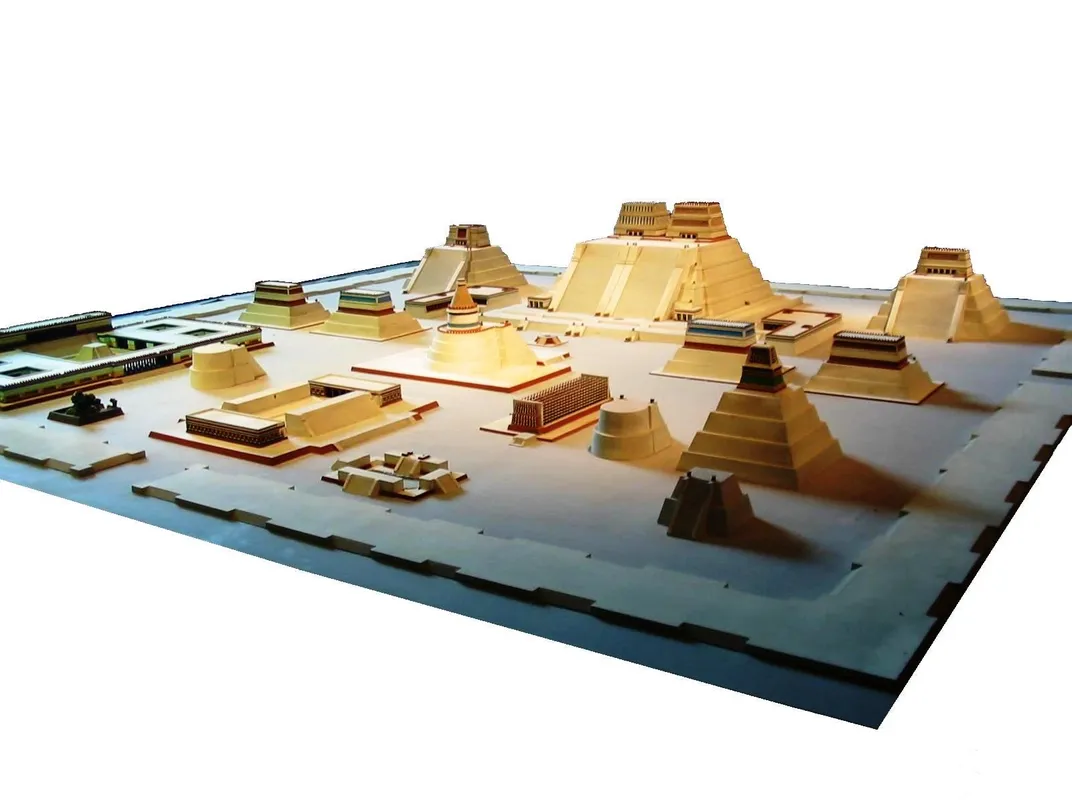 A model of the Templo Mayor complex