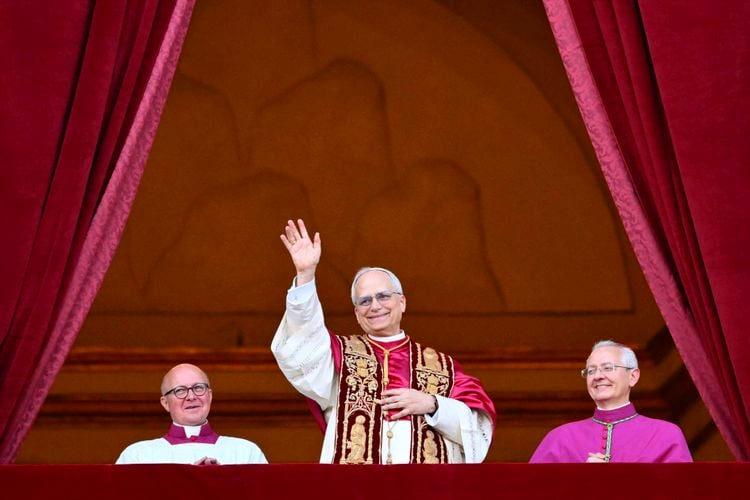 Leo XIV made his first appearance as pope on the&nbsp;balcony of St. Peter&#39;s Basilica on May 8.