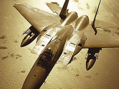 Over its 35-year career, the F-15C (here on a training mission over the Pacific Ocean) remains the air combat champ, with 104 victories and no losses.