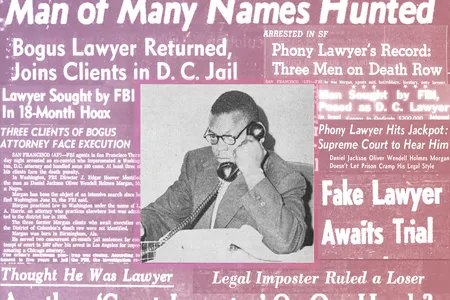 The law eventually caught up to the man of many names: Daniel Jackson Oliver Wendell Holmes Morgan.