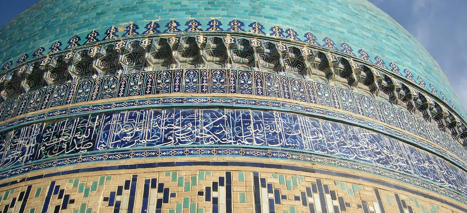  Cupola of Bibi Khanum Mosque, detail, Samarkand 