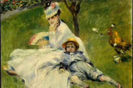 A painting of Claude Monet's wife and son by friend Pierre-Auguste Renoir that he owned 