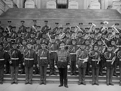 U.S. Marine Band on the steps of the U.S. Capitol in Washington, D.C.