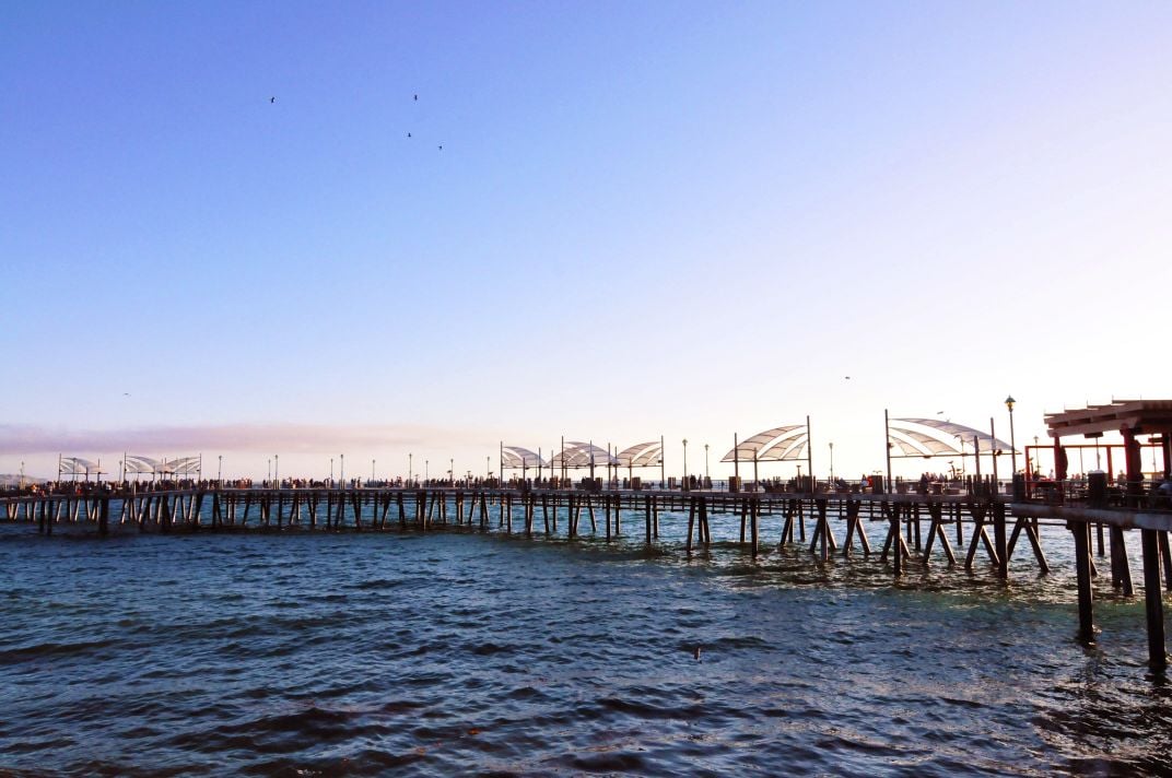 The Redondo Beach Pier At Sunset 