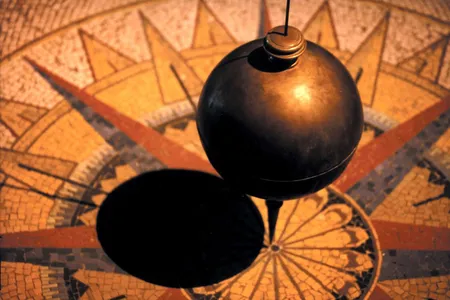 A replica of Foucault's famous experiment at the Museo Nazionale della Scienza e Tecnica in Milan, Italy