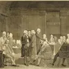 An engraving by Edward Savage, after Robert Edge Pine&#39;s 1784-1788 painting&nbsp;Congress Voting Independence
