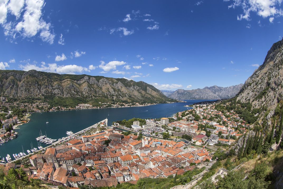 View of the Old Town of Kotor, Montenegro