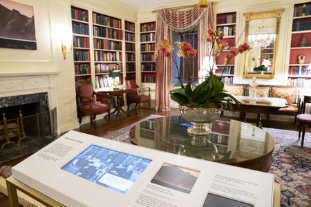 Each room on the tour now has a "reader rail" that provides historical information and context.