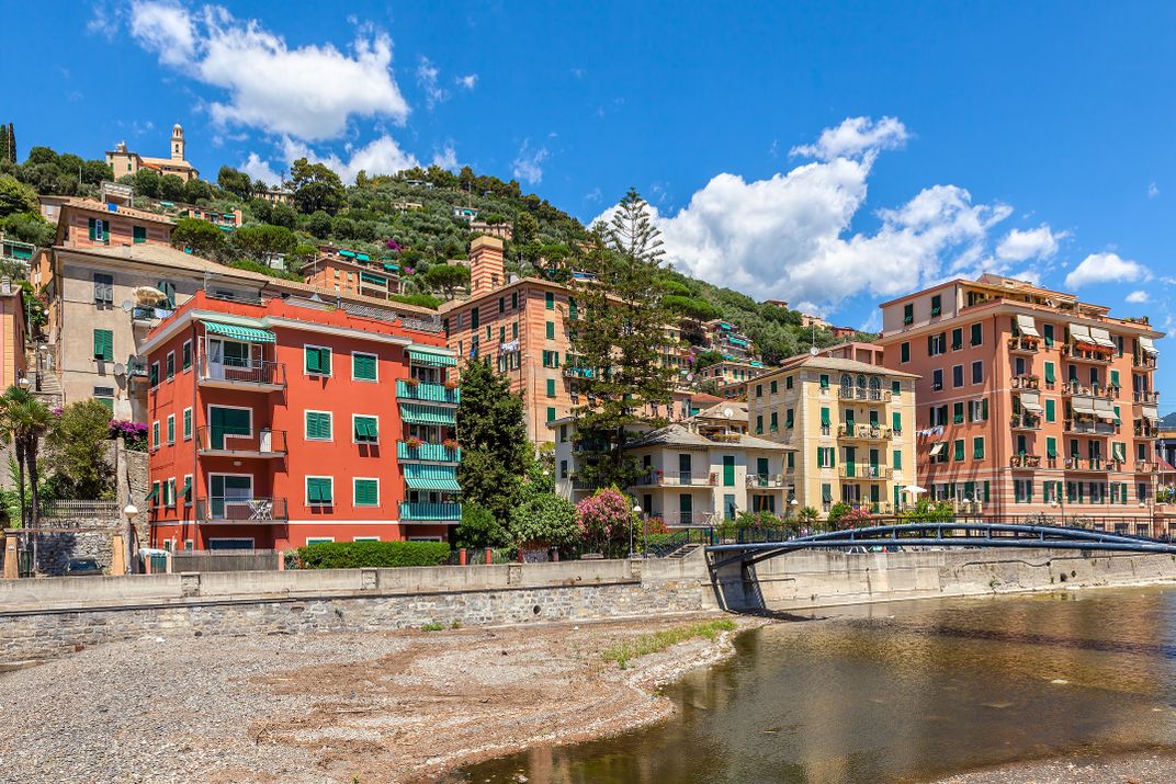 The town of Recce on Italy's Ligurian coast