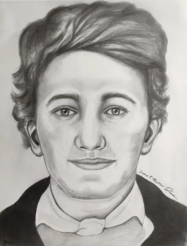 A forensic facial reconstruction of David Young, boy first class on HMS Erebus