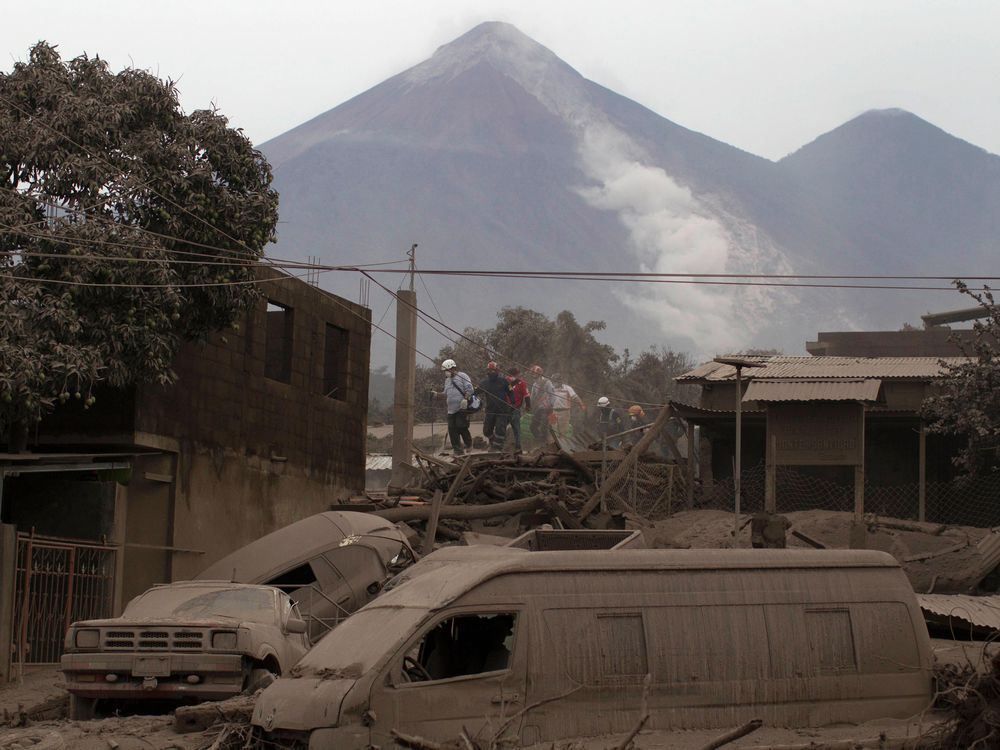 A fuego volcano