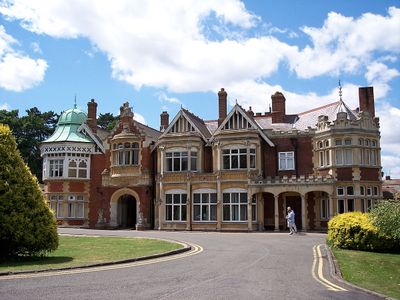 The mansion at Bletchley Park.