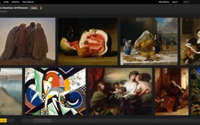 As part of the Google Art Project, you can now virtually wander the halls of the American Art Museum and see remarkably detailed reproductions of hundreds of works