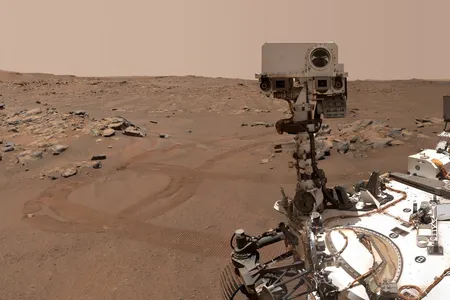 NASA's Perseverance rover takes a selfie on September 10, 2021.