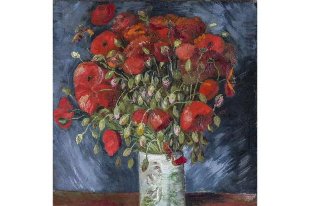 Vase with Poppies