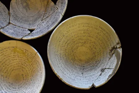 The bowls were probably created in what is now Iraq between the fourth and eighth centuries C.E.
