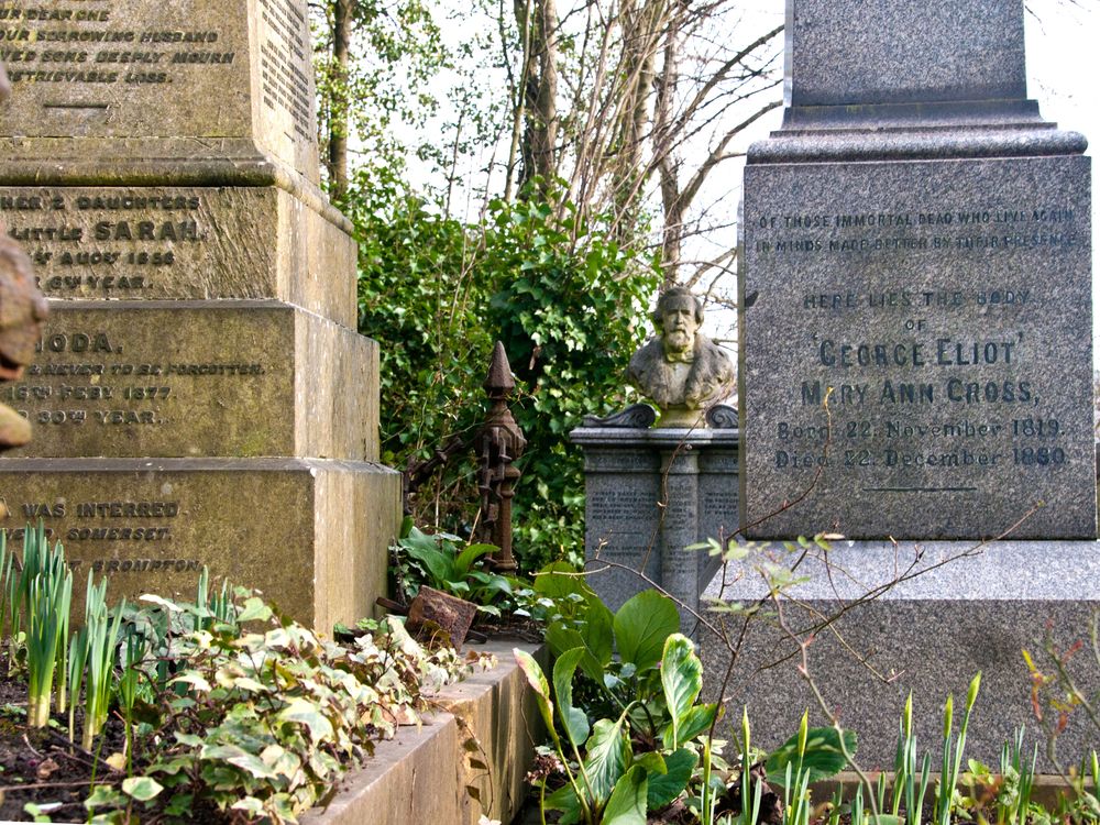 Grave of George Eliot on Highgate Cemetery